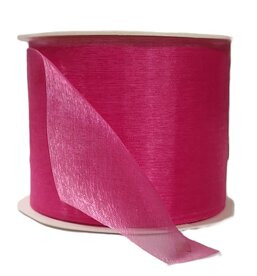 Organza lint 70mm hard roze