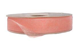 Organza lint Zalm 15mm