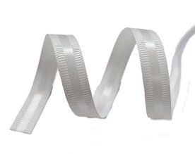 Satijn grosgain lint wit