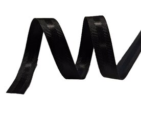 Satijn grosgrain lint zwart