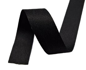 Soft satijnlint zwart|16mm