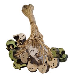 Decoratie vogeltjes van hout|16st
