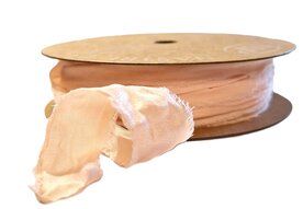 Lint met rafels perzik