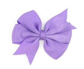 Dubbele strik lila satijn