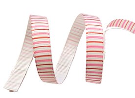 Streepjes lint roze