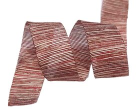 Gestreept lint Bordeaux/beige