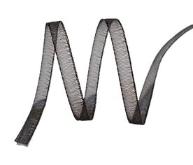 Organza lint zwart 3mm