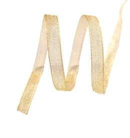 Organza lint 3mm|goud