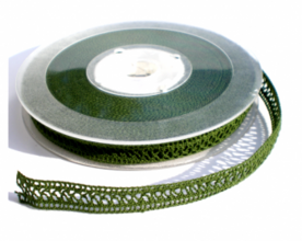 Donkergroen kantje,10mm