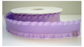 Lila ruffle lint