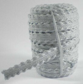 Grijs gevlochten bandje