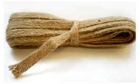 Jute bandje zand