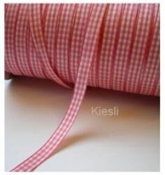 Roze geruit lint 9mm