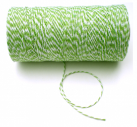 groen/wit koordje, 219 mtr