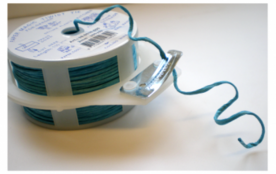 Papier koord magic twist blauw