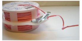 Papier koord magic twist lichtroze