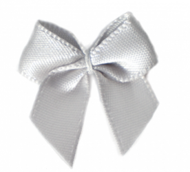 Lichtgrijze strikjes 24mm|100st.