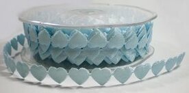 Chained hearts bandje lichtblauw