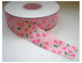 Roze kers lint, 25mm