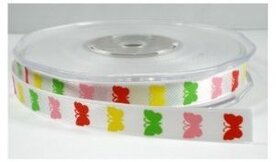 Gekleurde vlinders lint, 10 mm