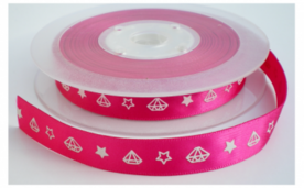 Satin rockstars lint Fuchsia