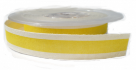 Cotton stripe lint geel