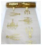 Chandeliers goud voile,breed