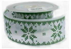 Nordic sneeuwvlok lint groen