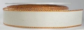 Metalic edge creme/copper lint ,breed