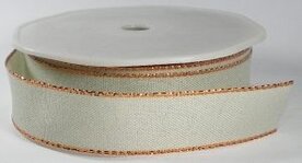 Metalic edge zand/copper lint, breed