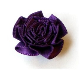 Rozet satijn,paars