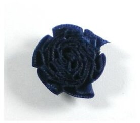 Rozet satijn marine