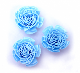 Rozet satijn lichtblauw