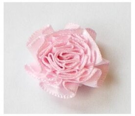Rozet satijn,lichtroze