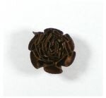Rozet satijn,donkerbruin