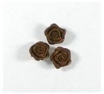 Satijnen roosjes, Donker bruin