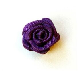 Satijnen roosjes,Paars 