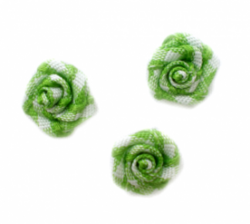 Roosjes groen geruit