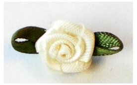 Ivoor roosje op strikje