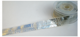 Amazing organzalint,zilver, 25 mm