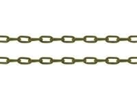 Smalle antiekbrons ketting