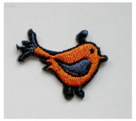 Vogeltjes oranje opstrijk applicaties|10st.