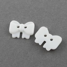 Strik knoopjes wit|100st