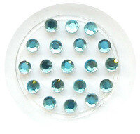 ss10 rhinestone Aqua hotfix