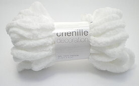 Chenille koord wit 50mtr