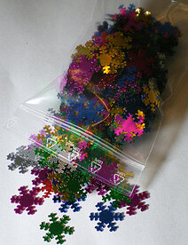 Sneeuwsterren pailletjes