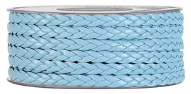 Leather twist lichtblauw