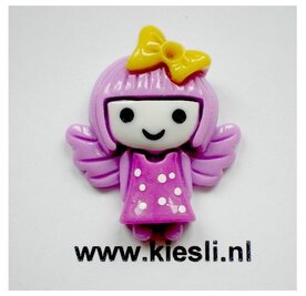 Schattige engeltjes lila, cabochons