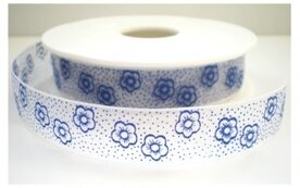 Blooms organza lint blauw