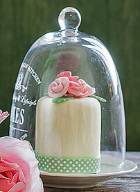 Taartlint groen wit stipje